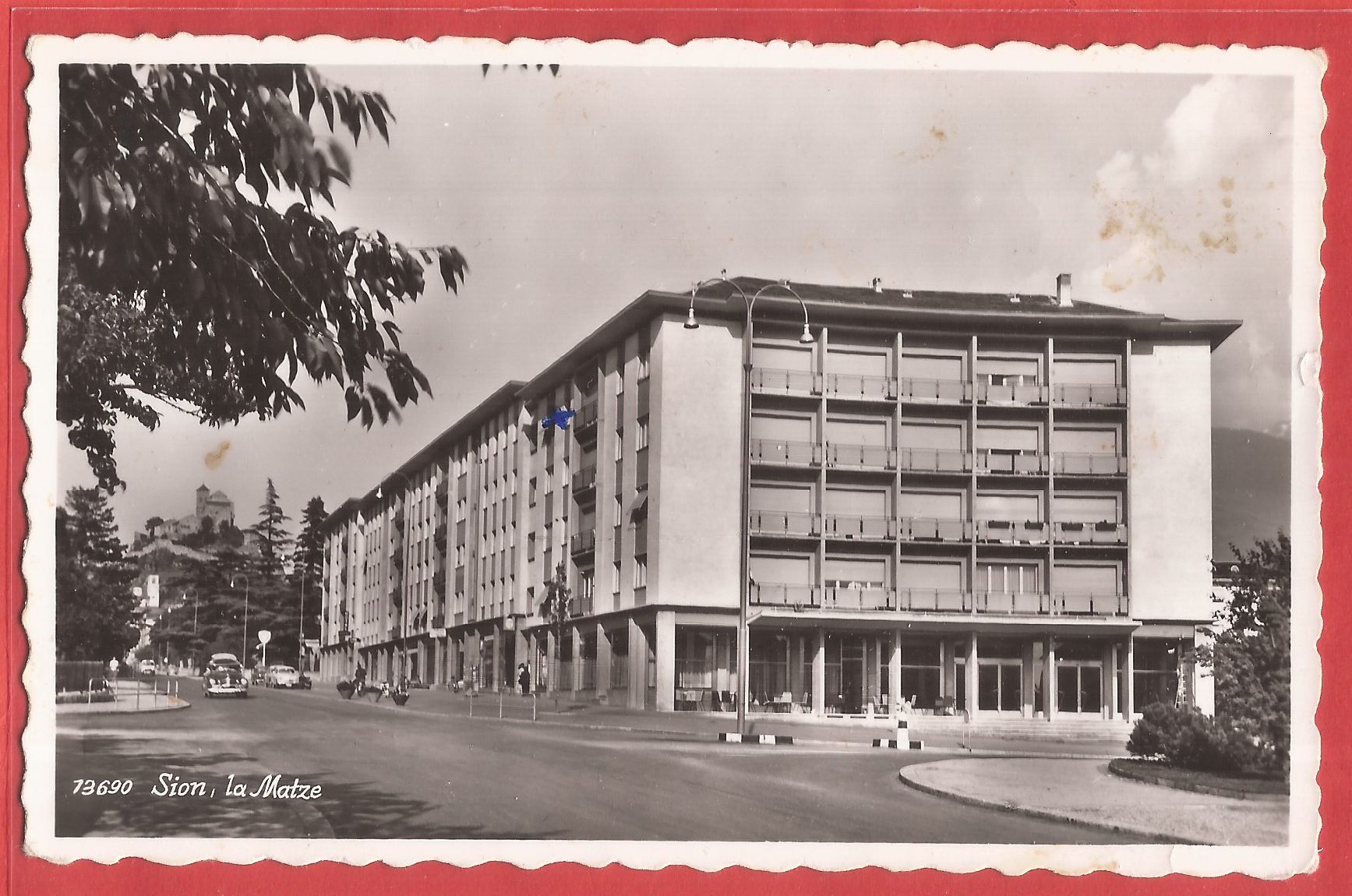 Cartoline postali: Sion - la Matze - 1958 – Usato da Fislisbach venduto da Porano