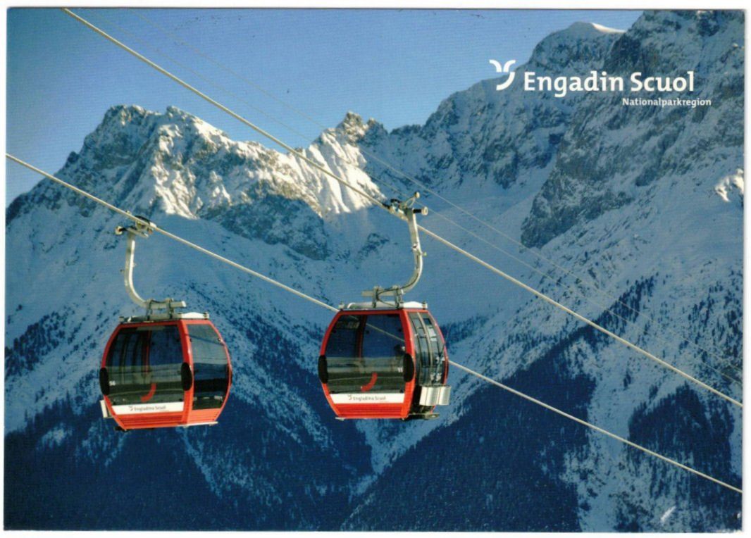 Cartoline postali: Scuol - Gondelbahn Motta Naluns – Usato da Binningen venduto da Mountainrider