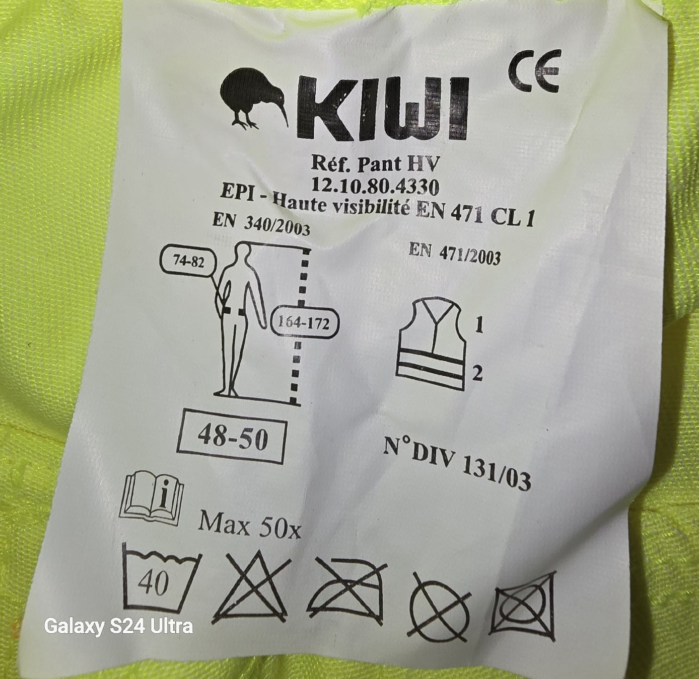 Pantaloni: KIWI Arbeitshose Warnschutz Gr. 48-50 Neu – Nuovo e nell'imballaggio originale da Gelterfingen venduto da charly3333 2