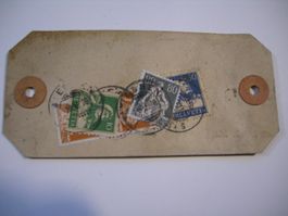 18.9.26 SPEZIELLE PAKETETIKETTE MIT 2 TELL + 3 SITZ HELVETIA
