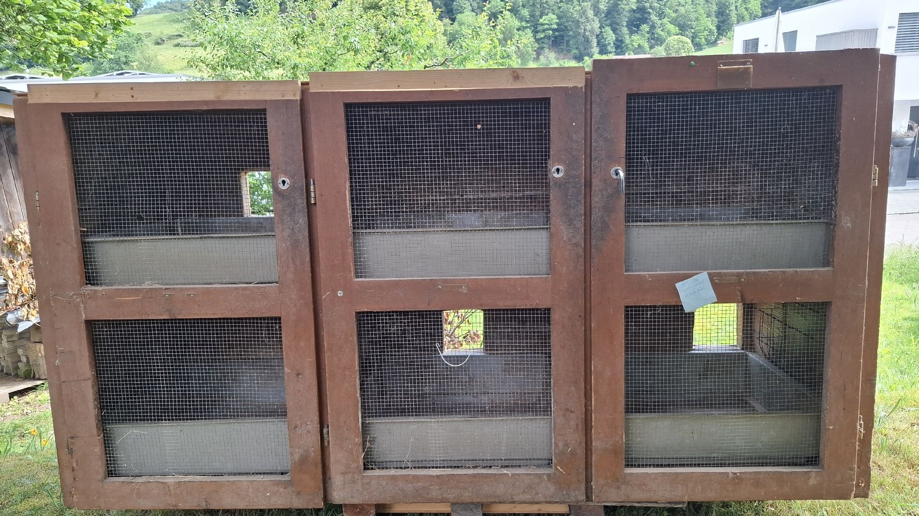 Gabbie, trasporto & Sicurezza: Kaninchenstall 6 Teilig – Usato da Muhen venduto da peachhadi