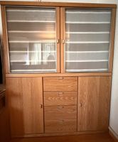 Schrank Buche Vitrine mit Schubladen guter Zustand