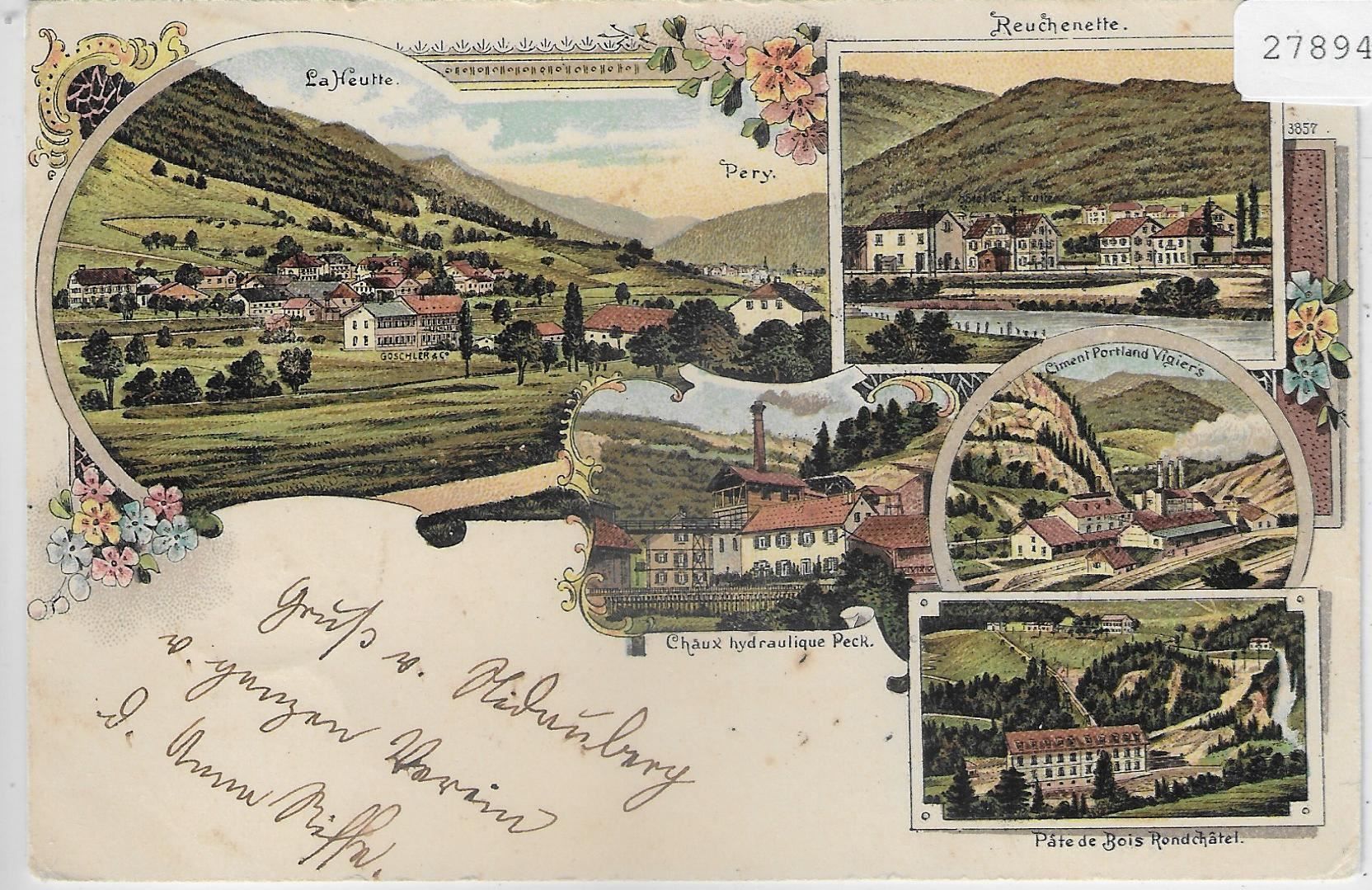 Cartoline postali: Souvenir du La Heutte, Reuchenette – Usato da Ettingen venduto da Kartenplanet