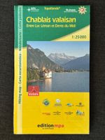 Carte pédestre randonnée du Chablais Valaisan au 1:25’000