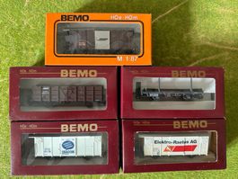 Bemo RhB 5 Güterwagen