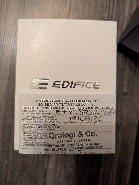 Orologi: Casio Edifice – Usato da Spreitenbach venduto da sottobanco 3