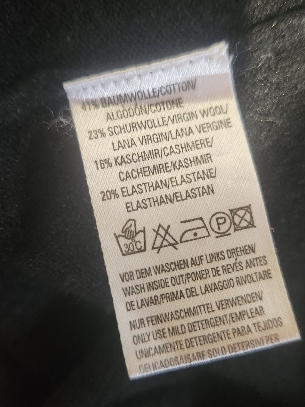 Maglioni & Felpe: Pull Marc O'Polo Coton Cachemire Stretch Noir XXL – Usato da Niedergösgen venduto da Eva2410 6
