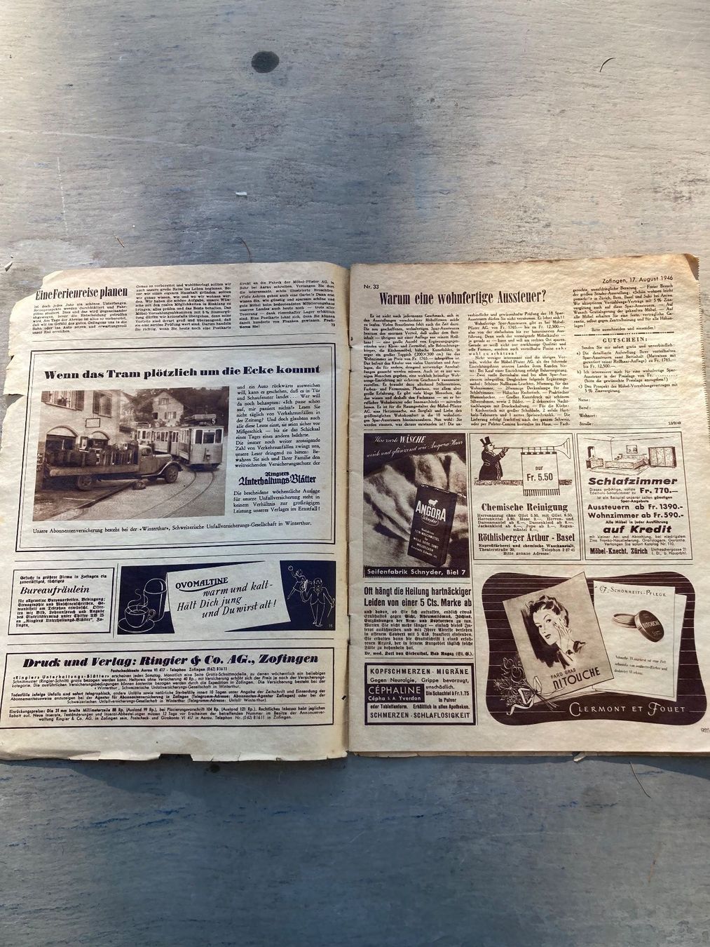 Riviste & Magazine: Ringiers Unterhaltung-Blatt, "Das gelbe Heft", 1946 – Usato da Moerschwil venduto da Corsica61 1