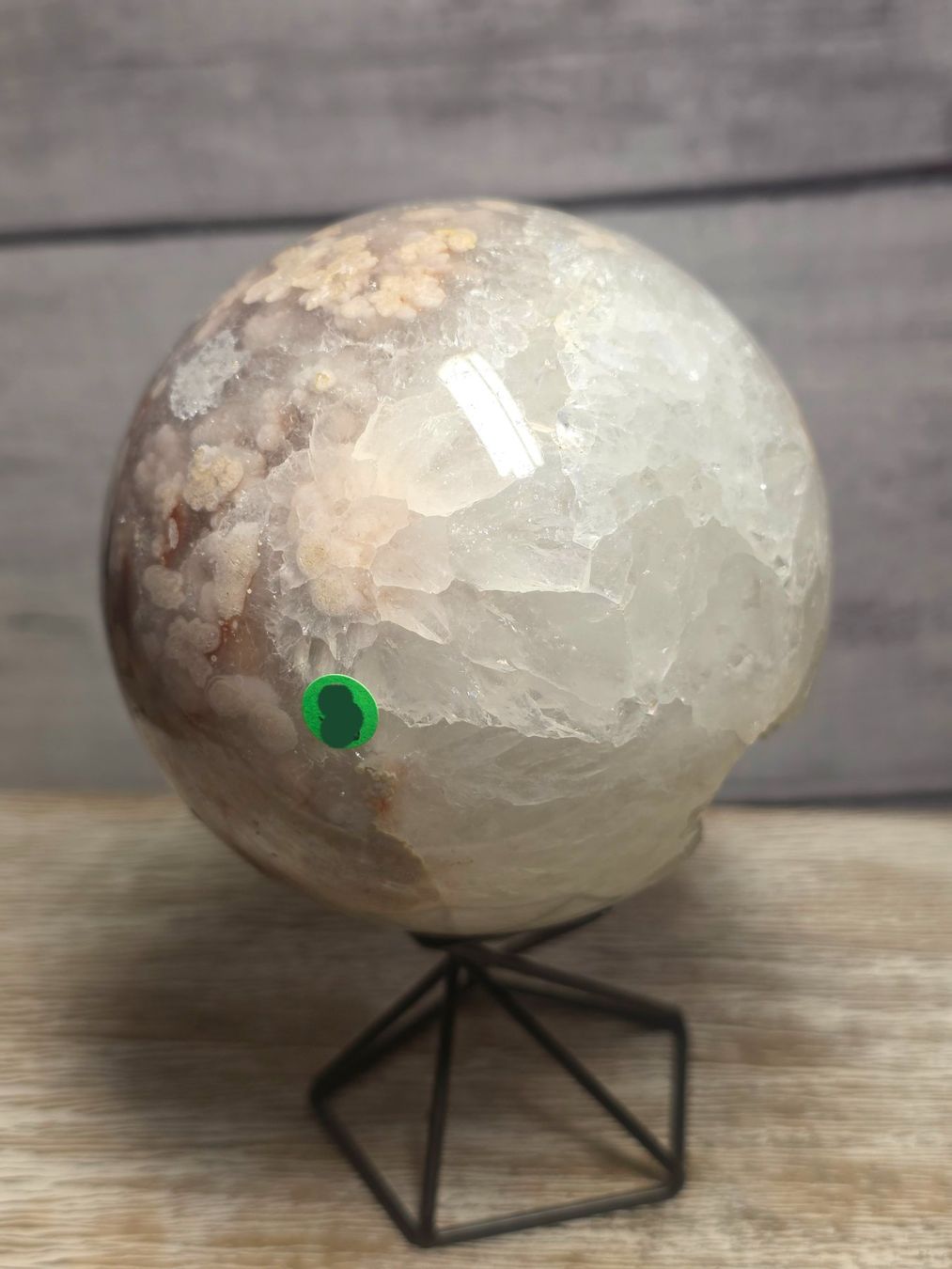 Minerali & Pietre curative: Blumenachat Kugel mit Druse 86mm 845g – Nuovo e nell'imballaggio originale da Matzingen venduto da Shay_Crystalz 3