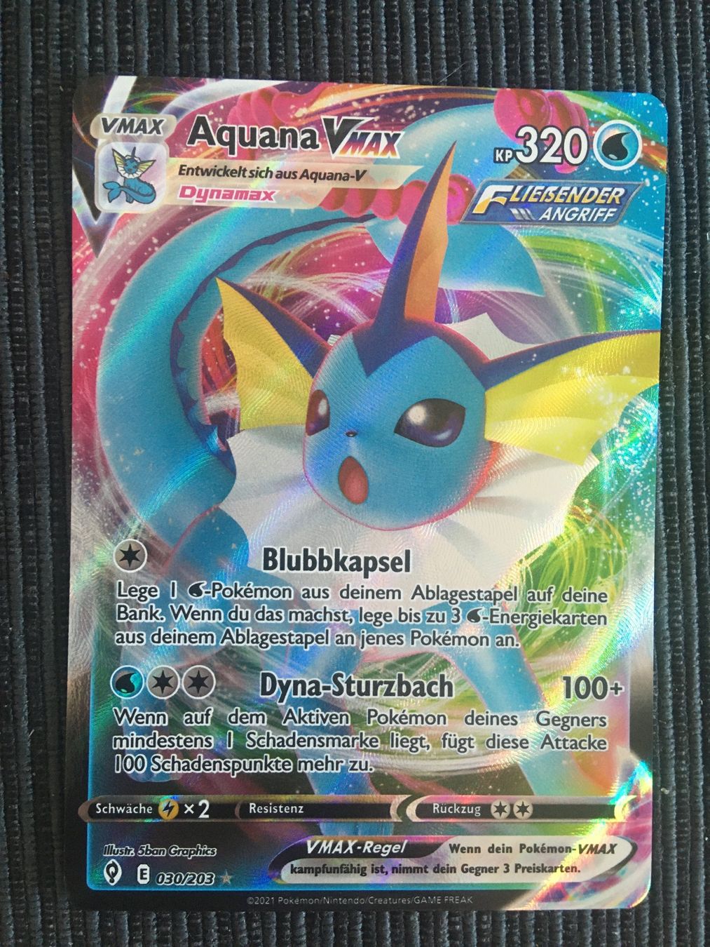 Pokémon Sammelbilder & Trading cards: Pokemon Aquana Vmax Drachenwandel Deutsch – Neu (gemäss Beschreibung) aus Wabern von Collectfun