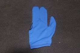 Blau Billard Handschuh 3 Finger Hand