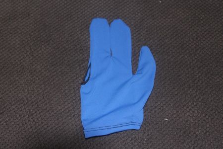 Blau Billard Handschuh 3 Finger Hand