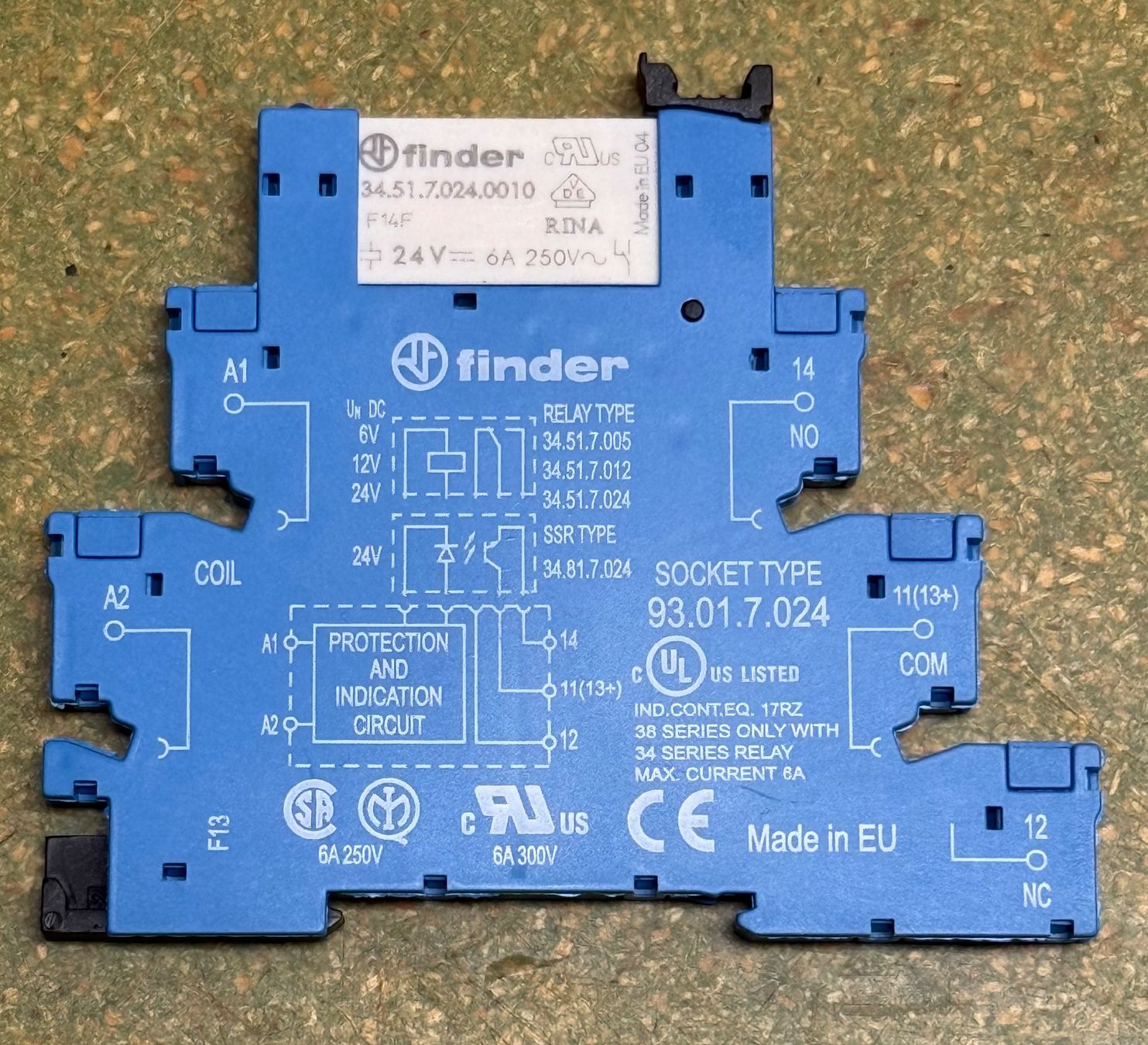 Elektronikbauteile: Finder Relais 24V = 250V 6A – Gebraucht aus Rudolfstetten von Aldo100