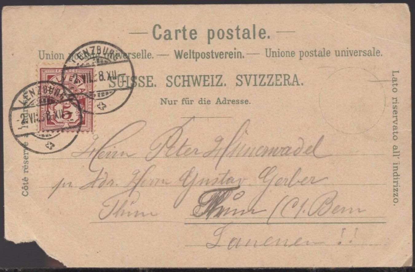 Cartoline postali: Lenzburg – Difettoso da Aarau venduto da kufi44 1