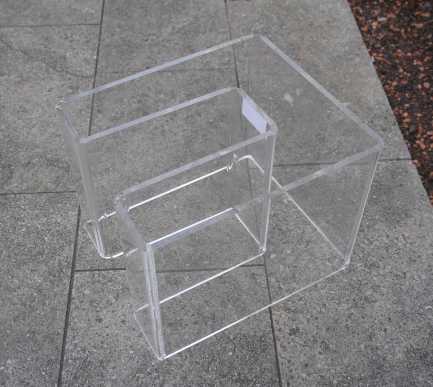 Tavoli: Vintage Plexiglas Beistelltisch MA369 – Usato da Basel venduto da B.W.B. 5