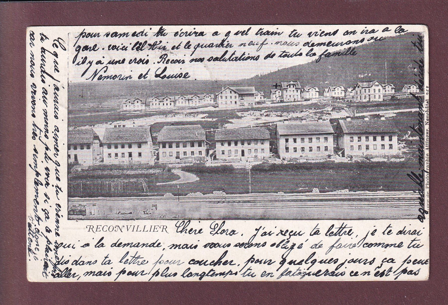 Ansichtskarten: RECONVILIER - 1904 // pli // – Gebraucht aus Pully von nicecards