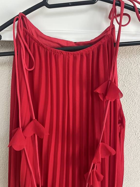 Vestiti: Elegantes Plissee-Maxikleid in Rot  Gr. M – Usato da Glis venduto da SabrinaXA 1