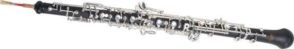 Karl Glaser Strumenti musicali: Oboe (halbautomatisches System) Ebonit, versilberte Mechanik – Nuovo e nell'imballaggio originale da Lostallo venduto da Guddah78