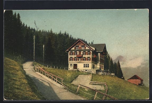 Cartes postales: AK Buchs-Berg, Kurhaus mit Bergstrasse – D'occasion à Berlin par bartko-reher