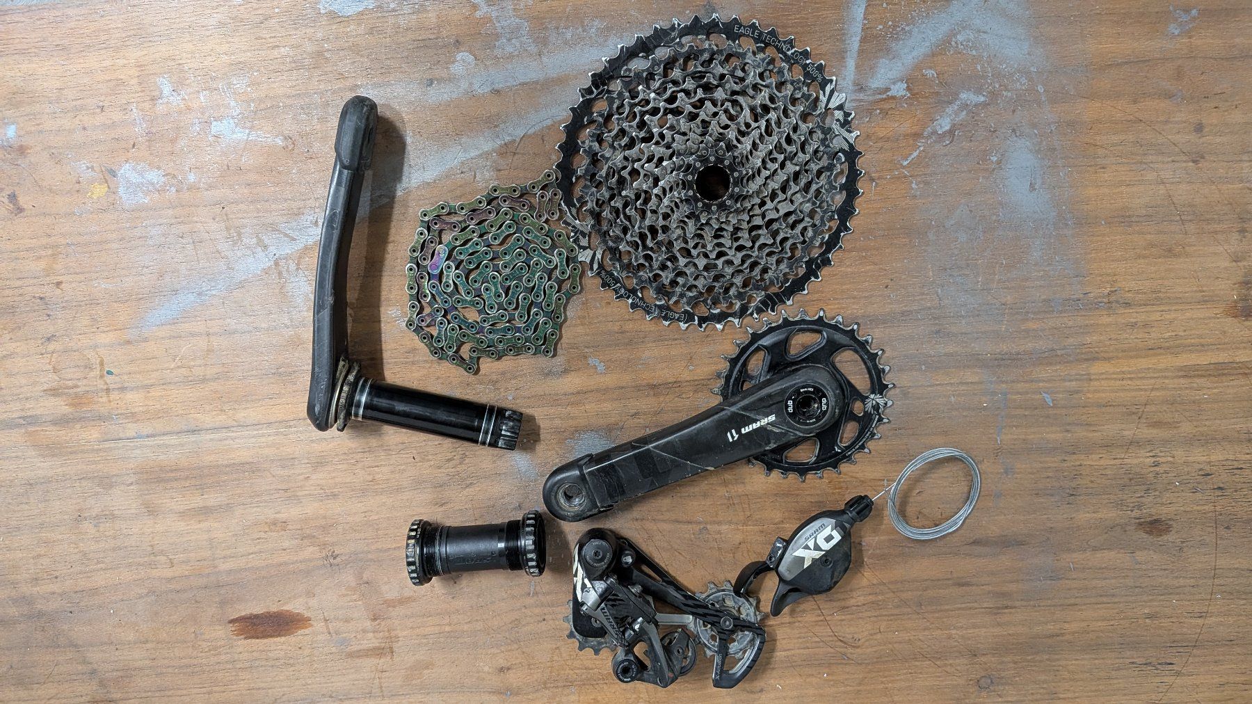 Sram Ersatzteile: SRAM X01 Eagle 12 Fach Komplettgruppe – Gebraucht aus Interlaken von Yeti_