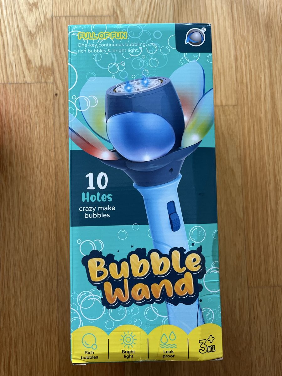Giocattoli: Kids bubble wand - powerful - bright light - leak proof – Nuovo (secondo la descrizione) da Petit-Lancy venduto da ide_h2t9