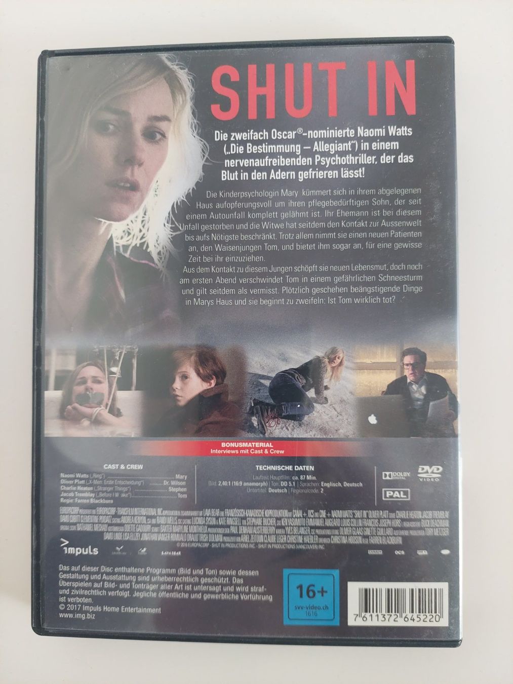 Tutti i DVDs: DVD - Shut in – Usato da Hefenhofen venduto da GSC99 1