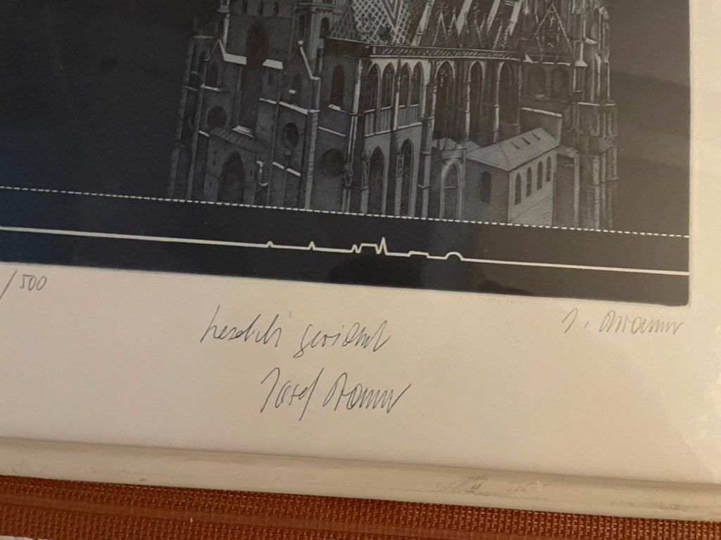 Poster & Bilder: Josef Bramer STEFFL - Limitierte Original Radierung 39/100 – Gebraucht aus Zürich von Turicum_8001 1