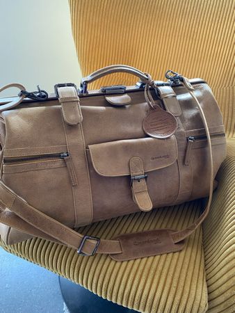 Reisetasche Greenland Leder mit Schultergurt