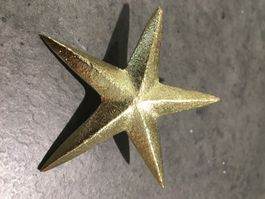 Kerzenstecker Stern gold in Alu/Neu
