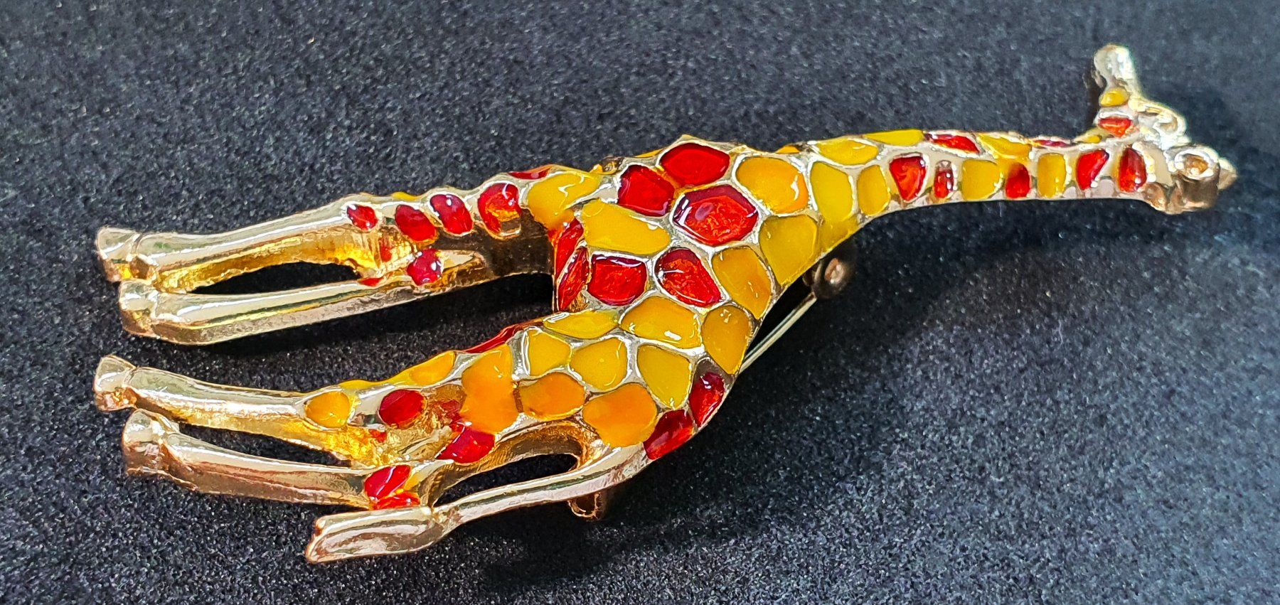 Spille & Fermagli: AA116 - Brosche Giraffe ca. 6.2 cm. – Usato da Reinach BL venduto da Boston-Verkauf 1
