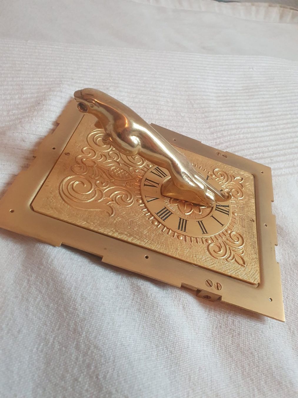 Accessori per altri veicoli: Jaguar Kühlerfigur auf Messingplatte – Usato da Basel venduto da FirstClass4000