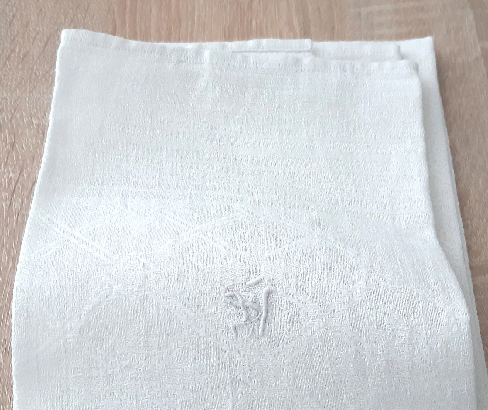 Linges de cuisine: Geschirrtuch Damast weiß - Torchon damassé blanc – D'occasion à Savagnier par Marderuth 1