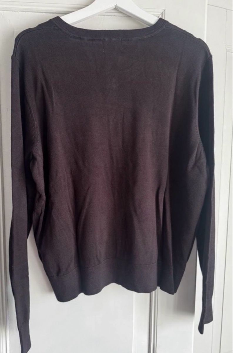 H&M Giacche: Feinstrick-cardigan, Dunkelbraun, Neu. – Nuovo (secondo la descrizione) da Zürich venduto da ber_78xz 3