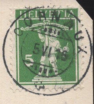 Cartoline postali: Cornaux  1916 – Usato da Aarau venduto da kufi44 2