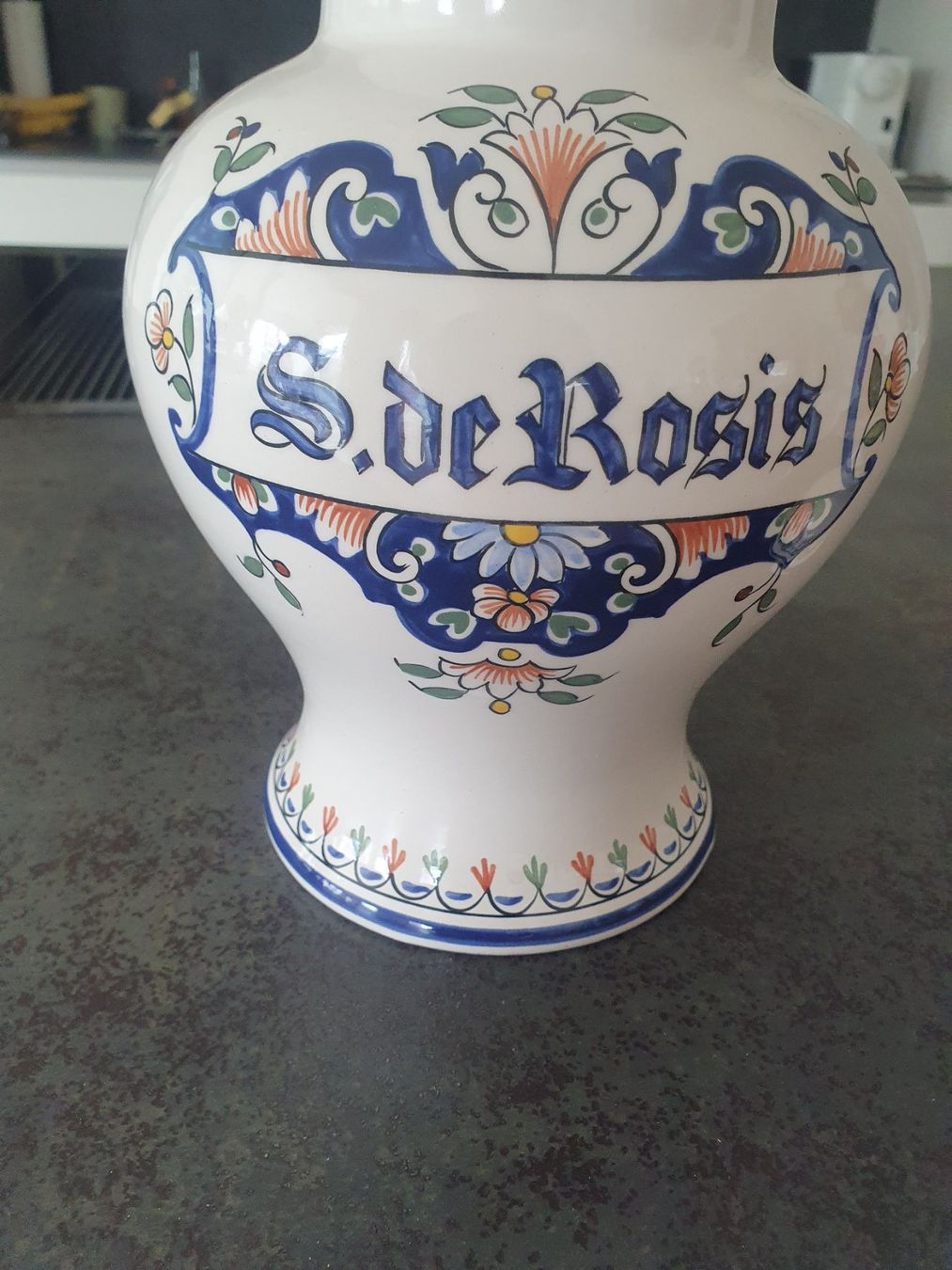 Vasen & Gefässe: Antiker Krug "S.de Rosis" - Dekorative Keramik Dose – Gebraucht aus Reinach von 3Guggerli 3