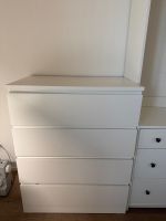 Kommode mit 4 Schubladen, weiß, 