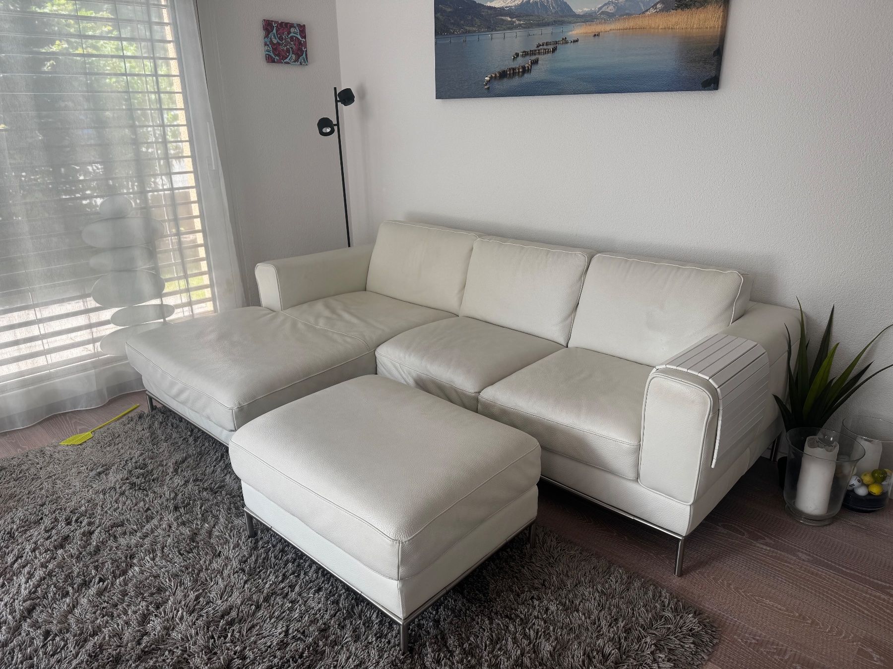 Ikea Divani: Ledersofa weiss – Usato da Interlaken venduto da LNeuenschwander 1