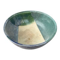 Keramikschüssel handgefort und bemalt , 17,5 cm Randdurchmes