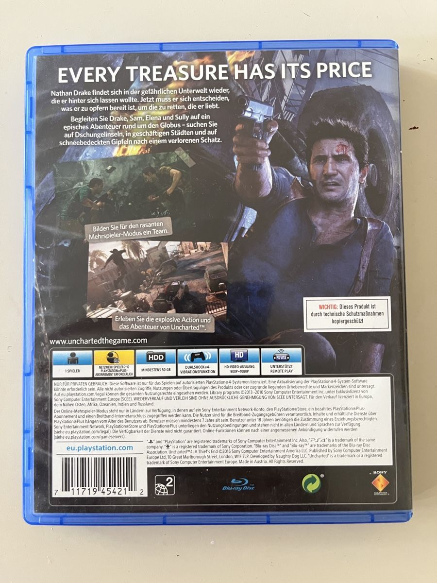Spiele: Uncharted 4 - PS4  – Gebraucht aus Baden von tob_t8gw 1