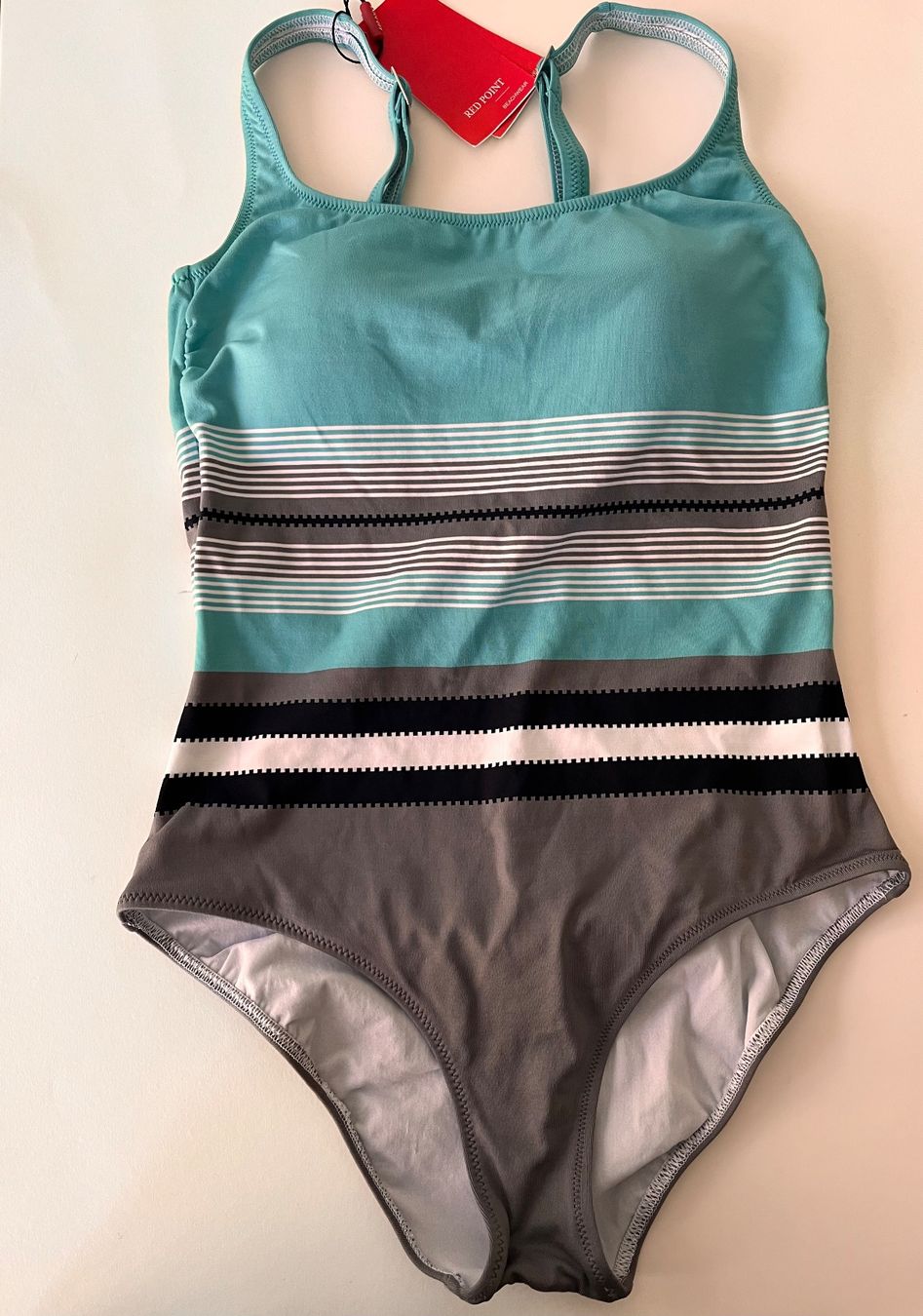 Costumi da bagno & Bikini: RED POINT, Badekleid, Grösse 42B, Farbe Türkis/Grau – Nuovo e nell'imballaggio originale da Rudolfstetten venduto da gst_g7xl 5