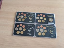 4 limitierte Euro Münzsätze aus Malta, Finnland und Litauen