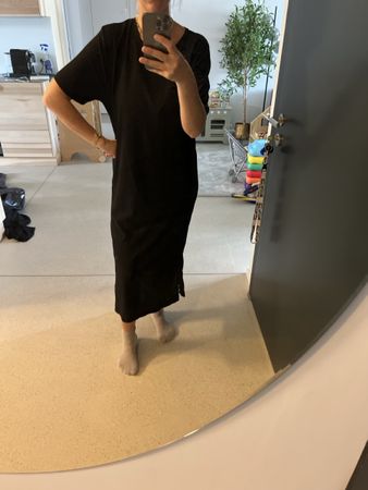 Tshirtkleid schwarz