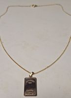 Collier plaqué or avec pendentif lingot - Élégant et chic