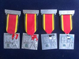 4 X Feldschlösschen Stich - Banner SZ - GL - AG - FR