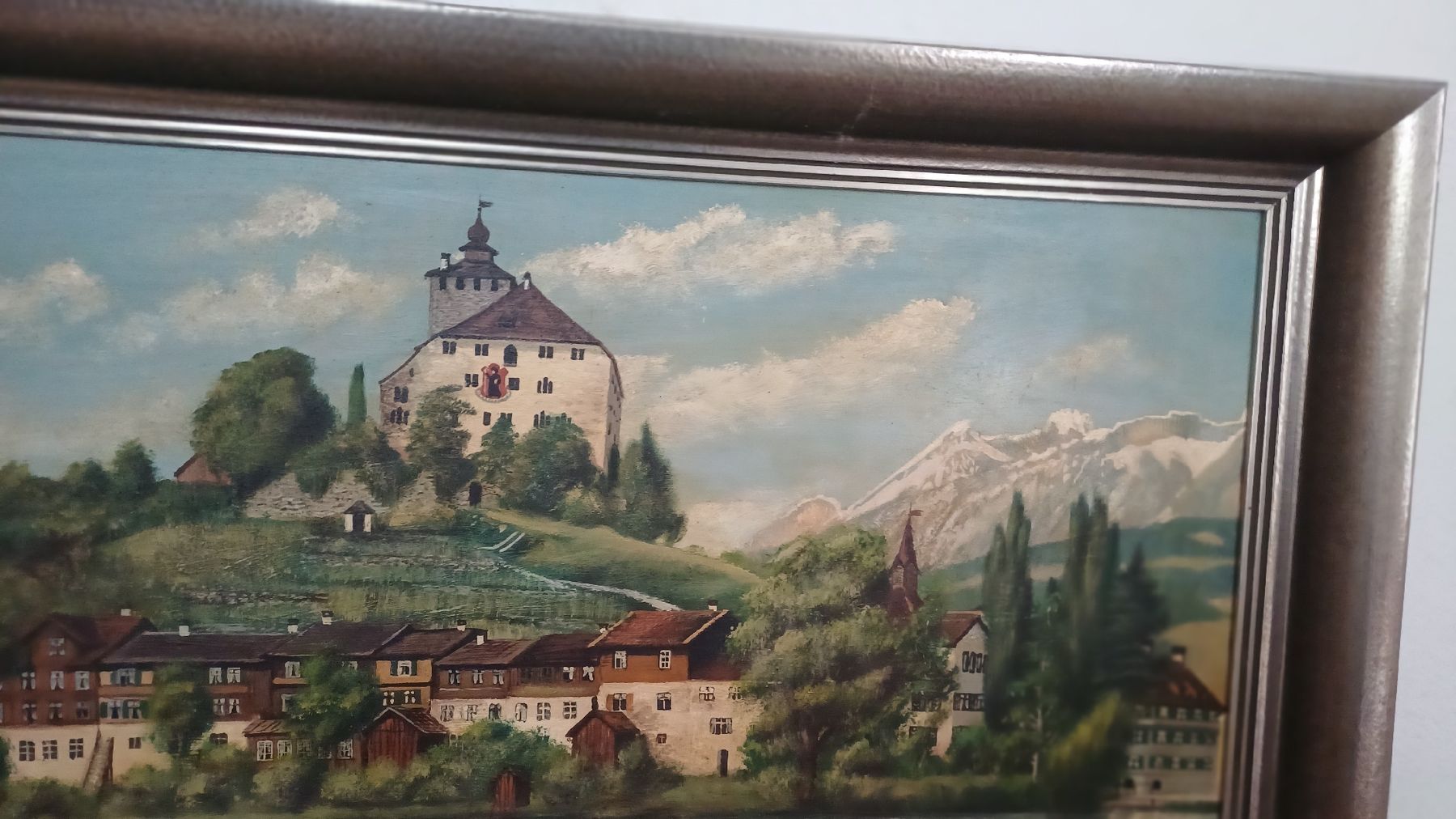 Dipinti: Schönes Hadgemaltes Bild Schloss Werdenberg – Usato da Flawil venduto da Naphtali 7