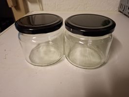 2 St Konfitürengläser mit neuem Verschlussdeckel 370 ml