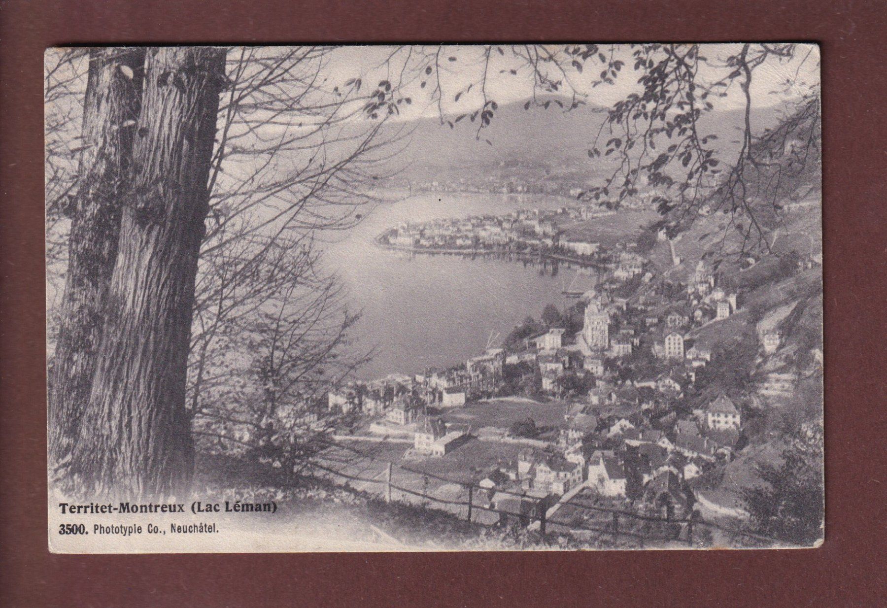 Cartoline postali: TERRITET-MONTREUX - 1906 – Usato da Pully venduto da nicecards
