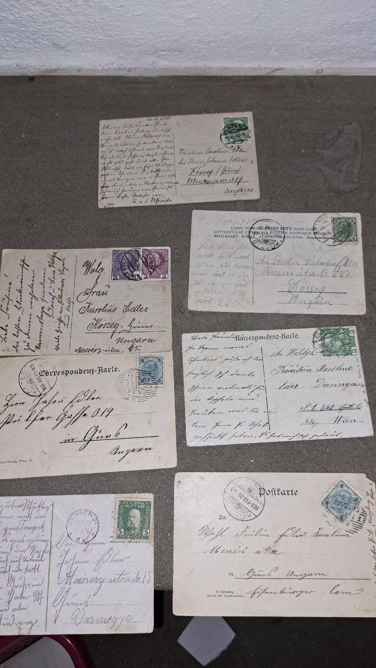 Cartoline postali: Antike Ansichtskarten WOEN 7 stk – Usato da Kölliken venduto da Upcycling-by-Mc-TAM 4