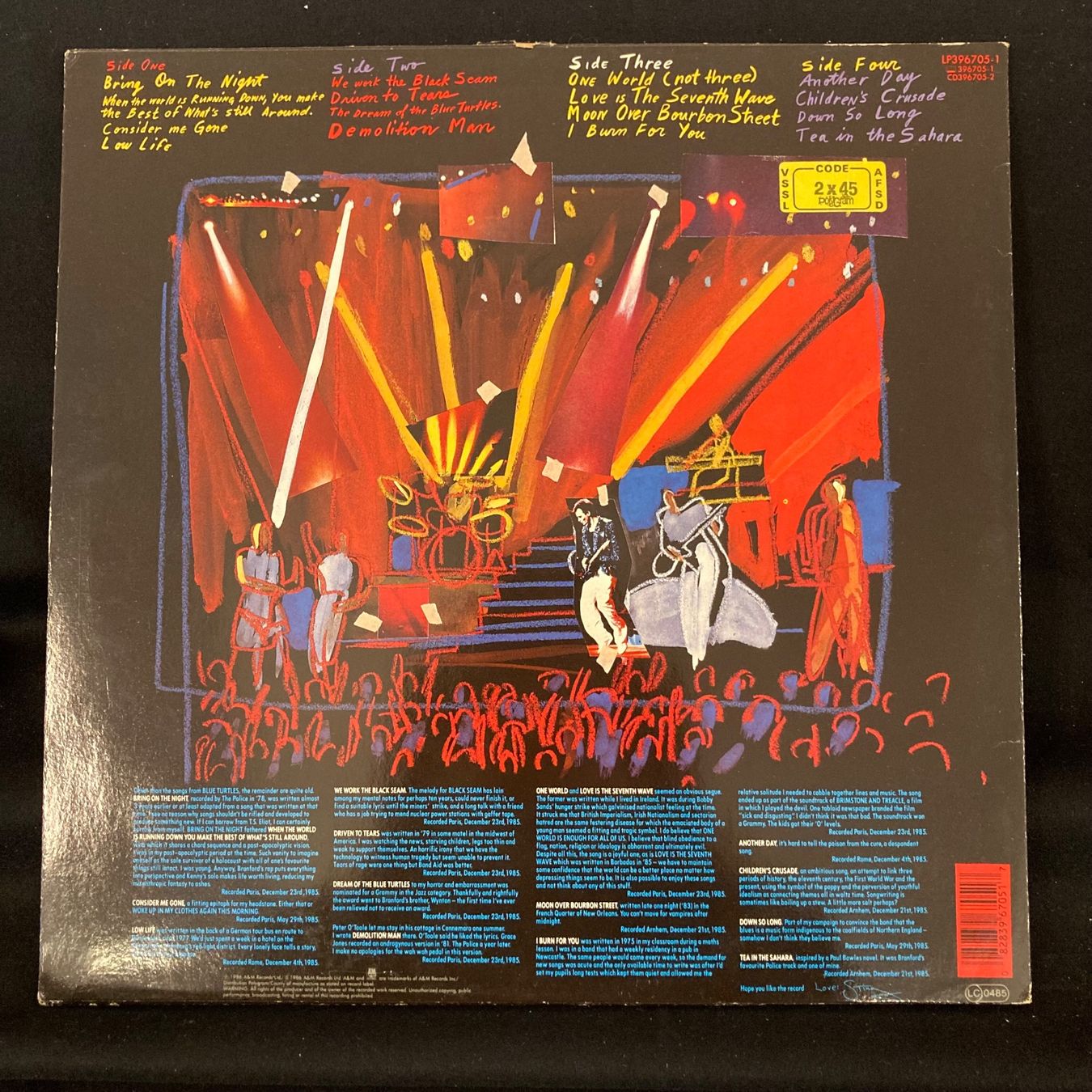 Dischi in vinile: Sting / Bring On The Night (DLP) – Usato da St.Gallen venduto da Out-take 1