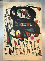 Plakat original Juan Miro 1976 Amnesty International